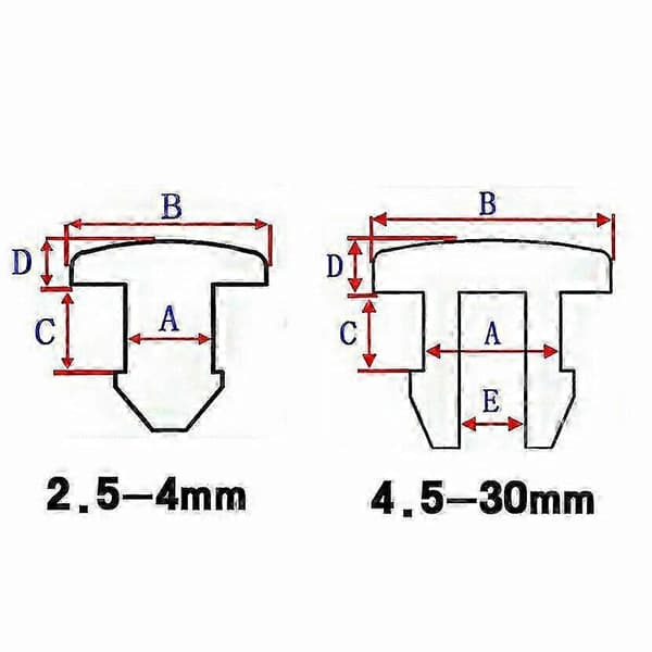 Silikone Gummi Snap-on Hulpropper 2,5 mm-30 mm Sorte Blindpropper til Rør A 28 mm 5 stk 5 Pcs A 28mm