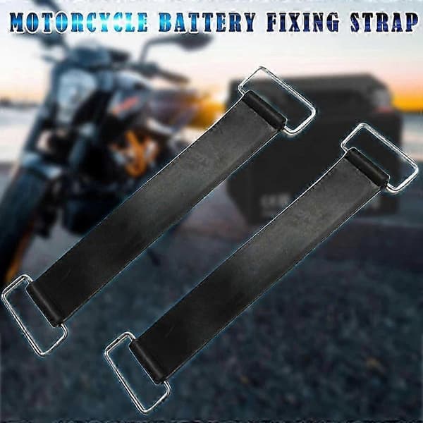 Bælteelastik til bilbatteri gummibånd til motorcykelbatteri båndrem batteri fast holder-god