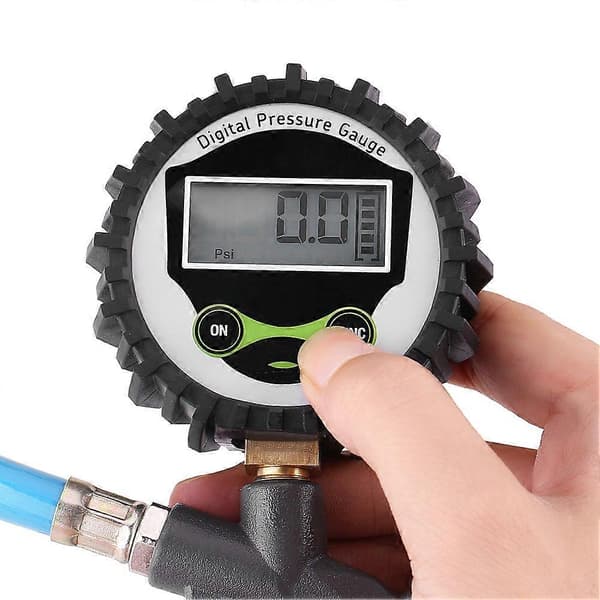 Bil Køretøj Digital Dæk Lufttrykspåfylder Måler Tester