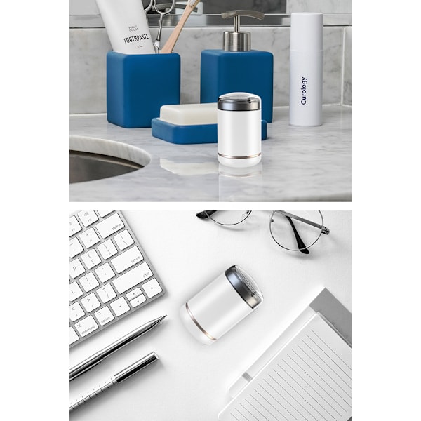 Bærbar Rejsebarbermaskine til Bil med USB-opladning til Mænd (Grå Sort)
