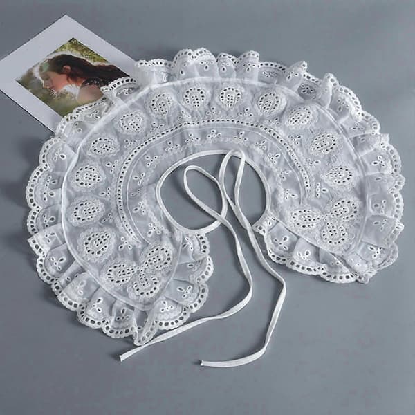 Löskrage Avtagbar Krage Broderikrage Dickey Krage Halsringning-Bra