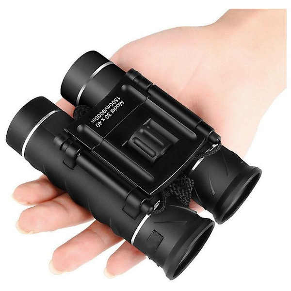 30x forstørrelseskikkert, lommeformat, BAK7 optisk glas, soft-touch hus (sort)
