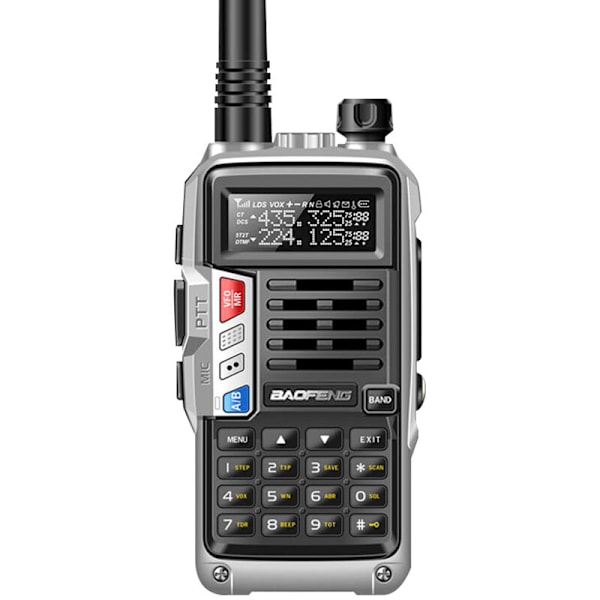BAOFENG UV-S9 III Tri-Band Bärbar Walkie Talkie 10W Hamradio 2 Antenner 10KM Lång Räckvidd VOX Funktion 128CH, Gul