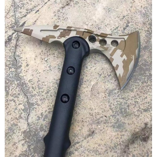 Tactical Devil Axe Vuorikirves Ulkoilukirves Leirikives Pioneerikirves Käsikirves Monitoimikirves (Puhtaan Musta Teräväkärkinen Kirves)