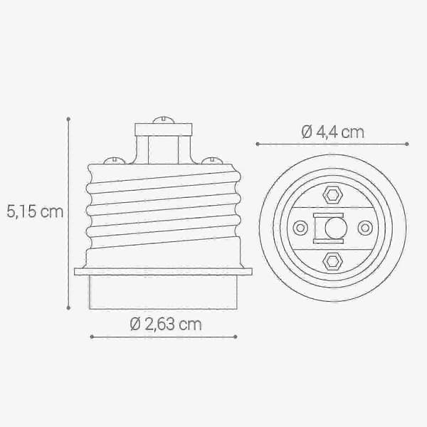 10x Sokkeladapter - 10x E40 til E27 Sokkelkonverter - E27 Base Lampeholder Adapter til Halogen LED Pære