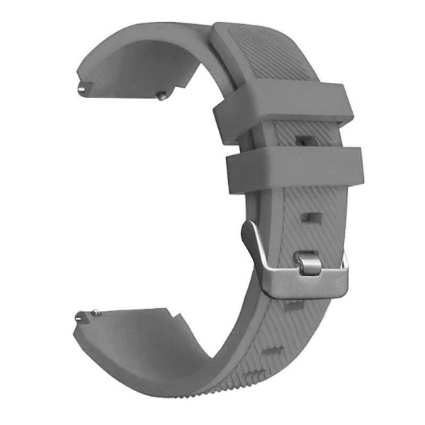 Silikonearmbånd til Samsung Garmin Huawei Universal Watch Band Grå Grå