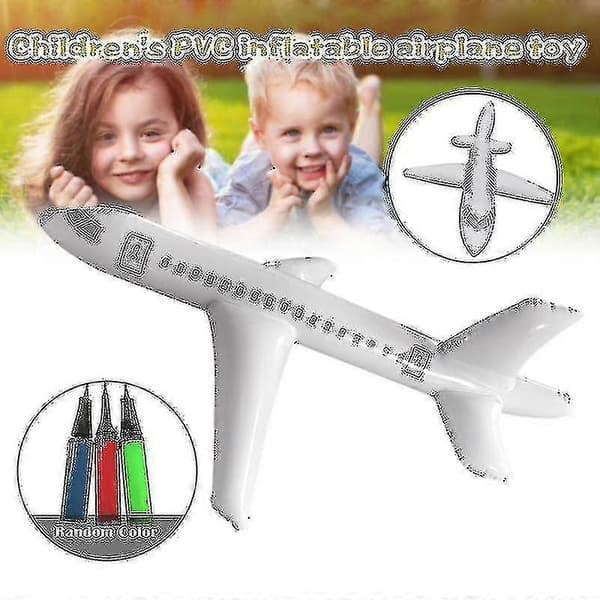 Oppusteligt flylegetøj til børn, stort fly til sjov i baghaven