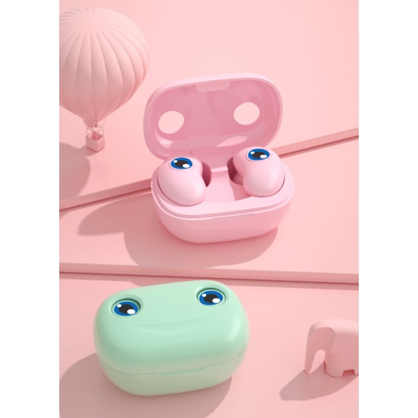 Mini Tecknade Sport In-Ear Hörlurar (Vit)