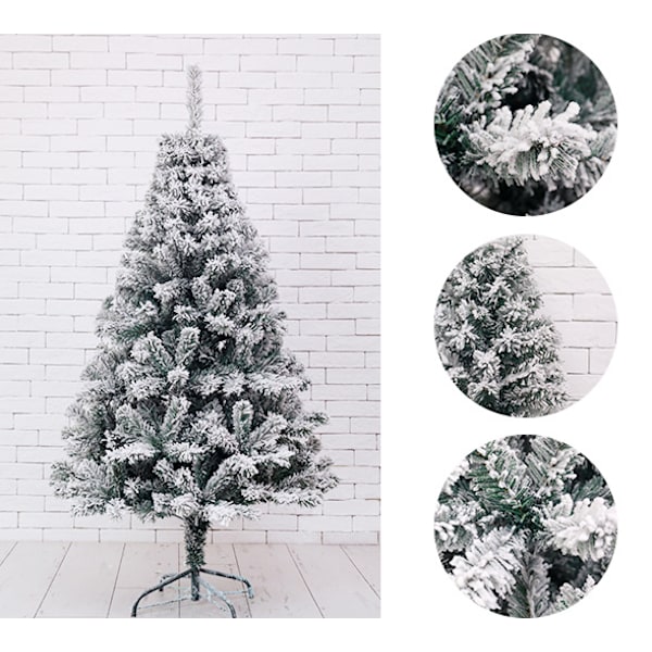 Julgransflockning, juldekorationsträd med snöflingescen (120cm-140T flockningsträd)