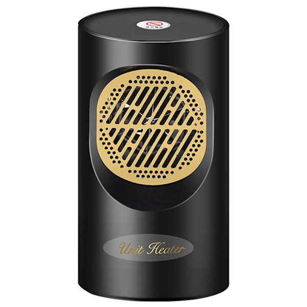300W Mini Pöytälämmitin Kannettava Sähkölämmitin Työpöydän Lämmittäjä Kotitalous Makuuhuoneen Lämmityskone Talveksi (Musta-EU Pistoke)