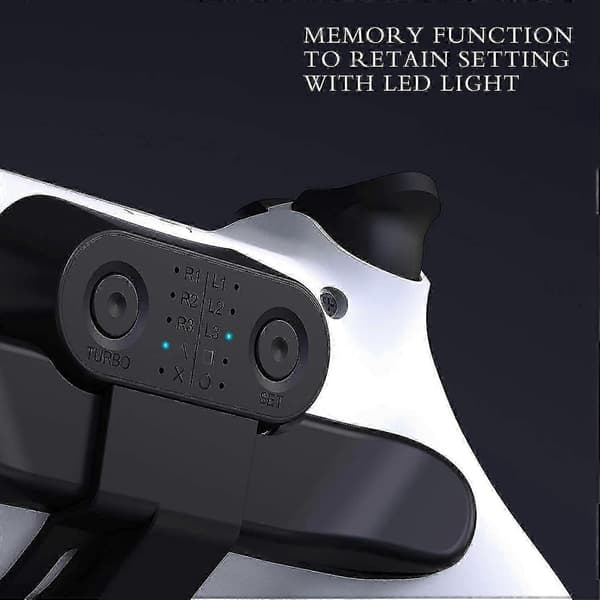 Erstatningspaddles til PS4 Controller Back Button Attachment til Dualshock4 Gamepad sort black