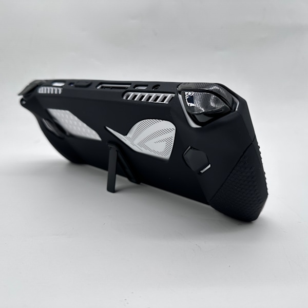 Suojakotelo ASUS Rog Ally -pelikonsolille sisäänrakennetulla jalustalla Svart Sort