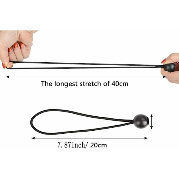 30 stk. Multifunktionel Telt Fastgørelsesreb, 20 cm