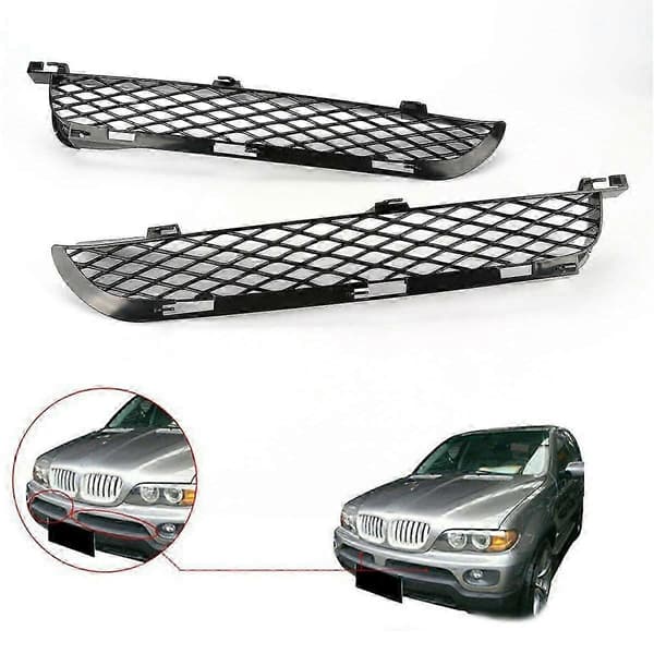 Til-BMW X5 E53 2003-2006 Facelift Frontgrill Øvre Kofanger Mesh Grill