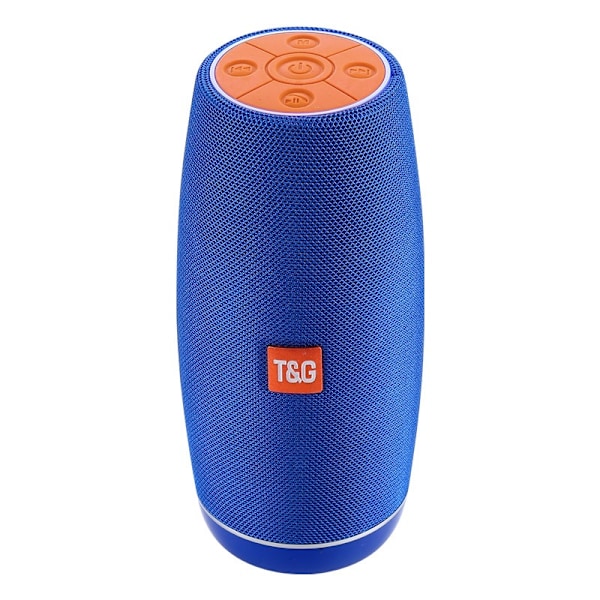 Stereo Trådlös Bluetooth Audio Utomhus Portabelt Ljudkort Radio (Blå),
