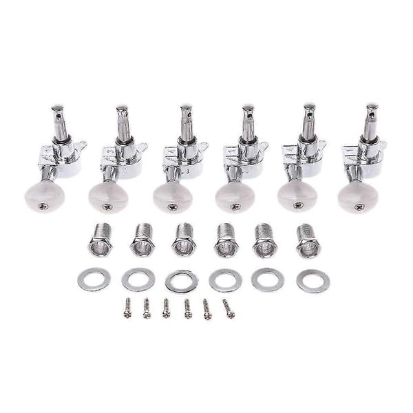 2014 Hot Chrome Guitar Inline String Tuning Pegs Tuners Machine For Head 6r Rig