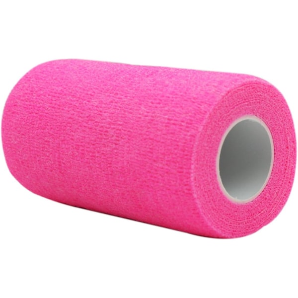 6 kpl Itsekiinnittyvä side Kohäsivinen side Itsekiinnittyvä siderulla Joustava fleece-side Kohäsivinen urheiluteippi Alleray Testattu Pinkki, 10cm
