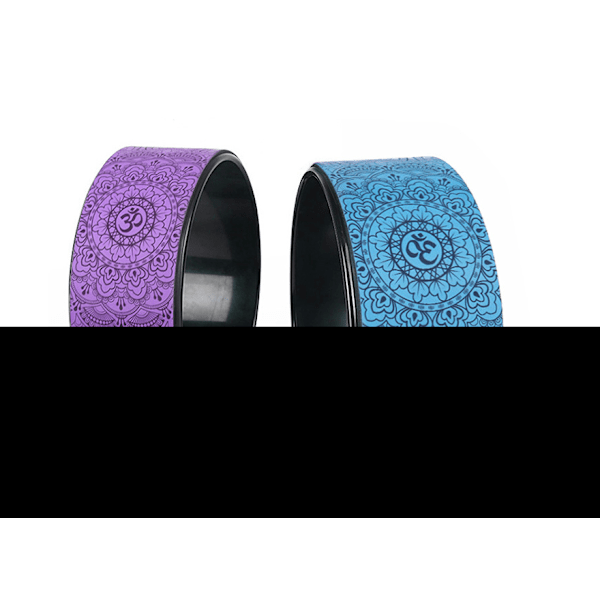 PU Yogahjul, Nedåtböjd Rygg Yoga Fitness Dharma Hjul, Yogahjul Yoga Cirkel 3D Gummihjul (Rosa),