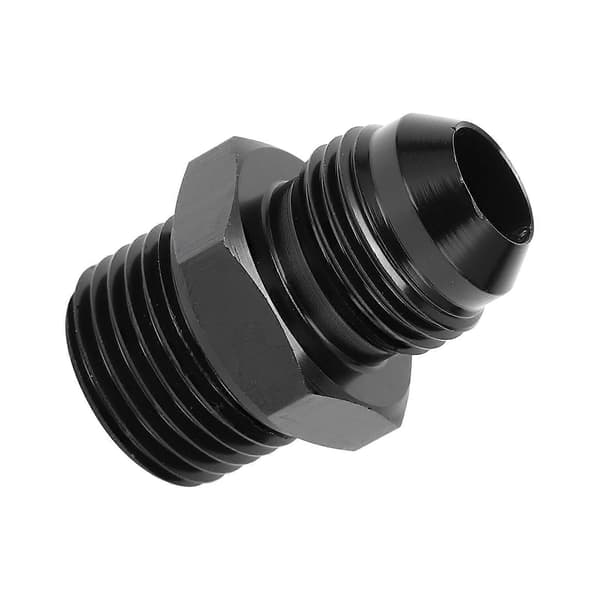Olieledningsforbindelse 8 AN til 1/2 NPT Sort Anodiseret 6061-T6 Aluminium Biltilbehør