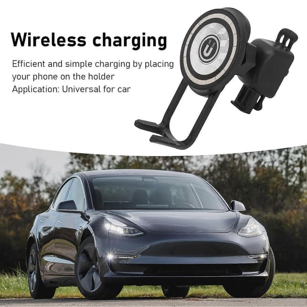 4 STK Magnetisk Telefonholder Stærk Magnet Luftventil Trådløs Biloplader Universal til Køretøj