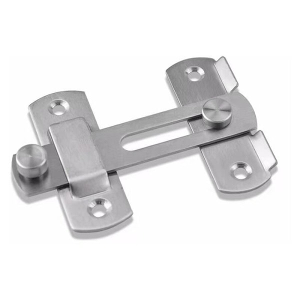 Skjutdörrlås Toggle Låsspärr med Skruvar för Dörr, Fönster, Skåp och Trädgård, Zinklegering Borstad Finish (S)