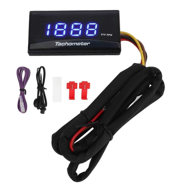 DC 12V motorcykeltachometer vattentät ultratunn LCD