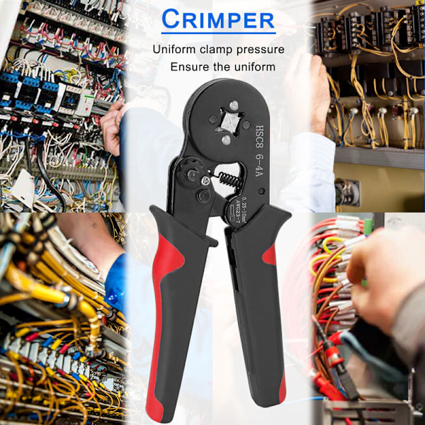 Kallpressad terminalset 6 set europeiska rörterminaler 1200PCS standardfärg
