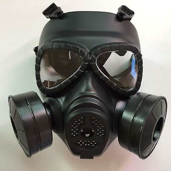 Respirator Taktisk Svart Gasmask Militär Stil Ansiktsskyddsmask Utomhus