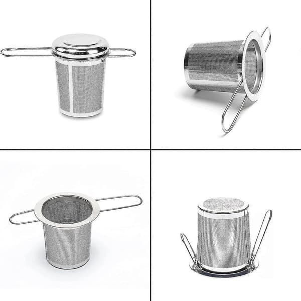 2-delat tesilset, premium 304 rostfritt stål lösbladfilter present