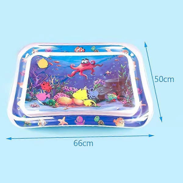 Babyvattenmatta med havsdjurstryck Vattenkudde Spädbarnsleksak för spädbarn Devil Fish
