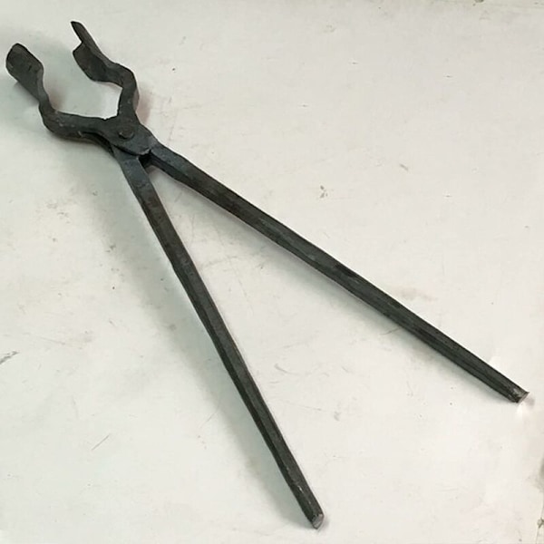 Smedtång Rund Mun Tång för Städ Knivtillverkning Smedtänger 460mm för Ingenjör Smedja