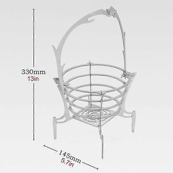 Char-Broil-kompatibel stegekurv, holdbart design i rustfrit stål