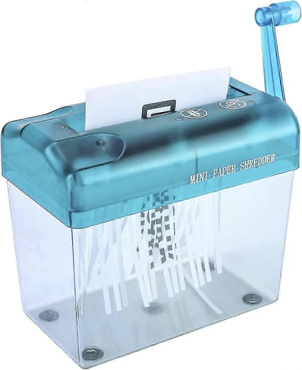 mini makulator, dokumentmakulator, A6 papirmakulator til skolekontor og hjemmet