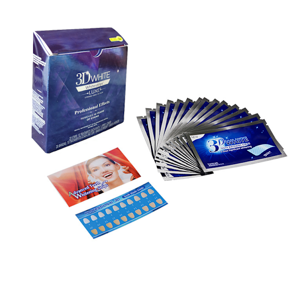3D White Tandblekningsstrips Professional Effects Bleker Tänder，White Luxe 10 par