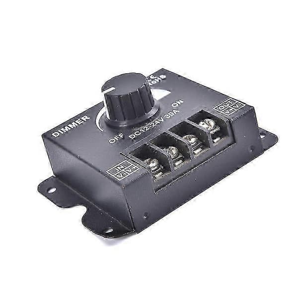 30A 360W LED lysdæmperkontakt justerbar til 12V 24V DC spændingsregulator