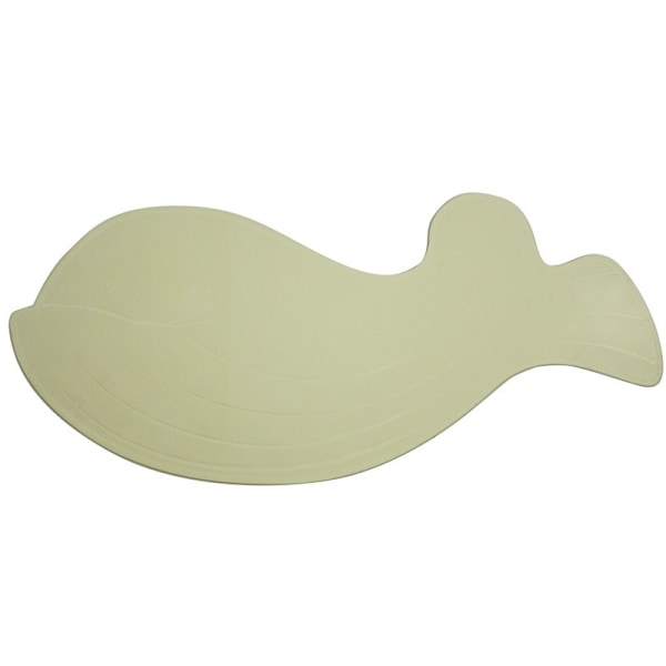 Børne Gulvmåtte Tegneserie Hval Skridsikker Badeværelsesmåtte Gummi Sugekop Fodmåtte (Beige 35*75cm)