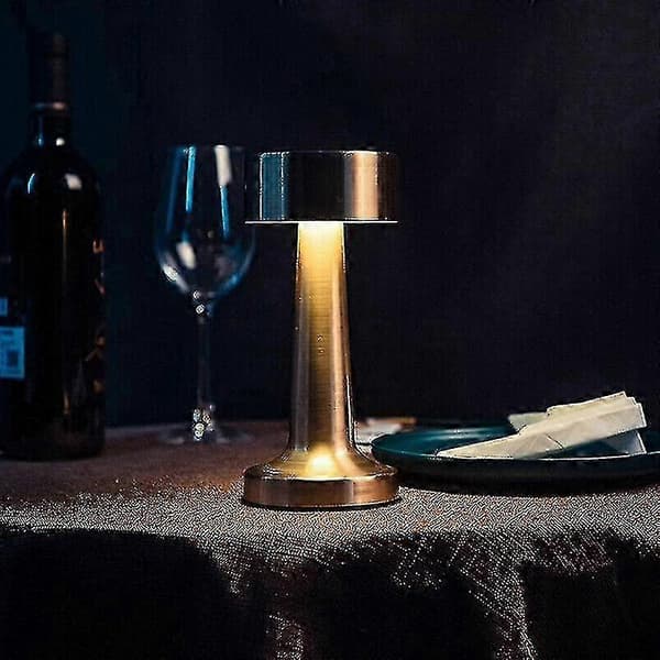 Beröringssensor LED-bordslampa Uppladdningsbar för sovrum restaurang bar
