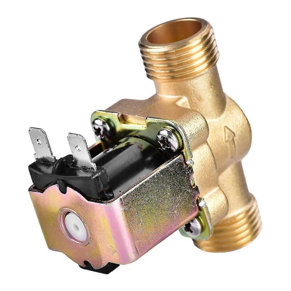 24V DC normalt lukket magnetventil 1/2\" messing til vandstrømskontrol