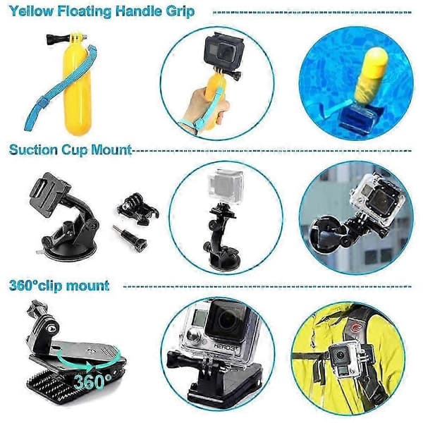 GoPro Hero 13 Adventure Bundle: Vedenpitävä kotelo ja rintavaljaat