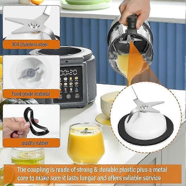 Knivenhed til KitchenAid Ultra Power Blender 5KSB52-Rustfrit Stål Blenderkniv-Reservedel til KitchenAid Standmixere EK