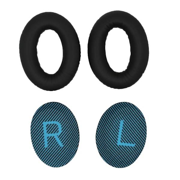 Öronkuddar för Bose QC35 I/II, QC25, QC15, QC 2 AE 2, AE 2i, AE 2w, SoundTrue, SoundLink Blå Blå