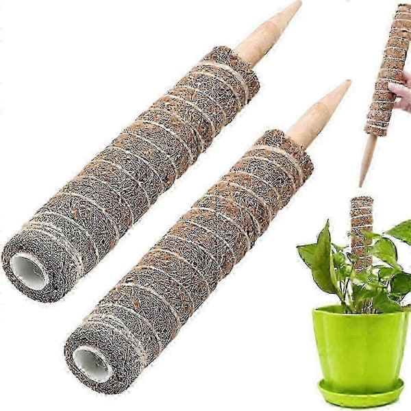 2-pack mossstöd för klätterväxter, 30 cm växtstöd för inomhusodling av rankor