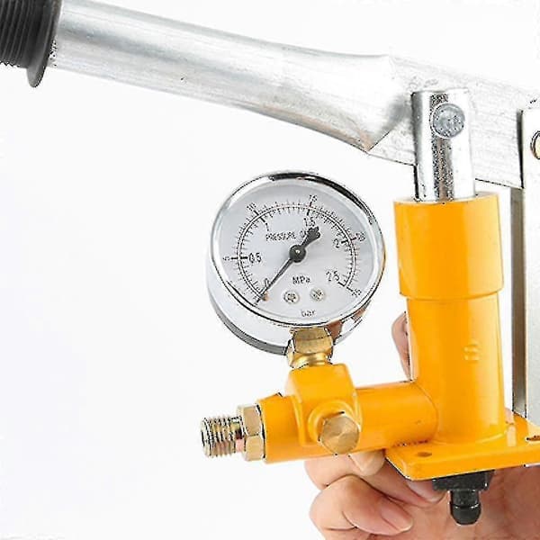 Manuel hydraulisk testpumpe 2,5 MPa 25 kg med G1/2-port til vandsystemer