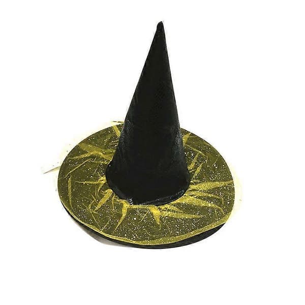 Nye 2 stk Halloween Børn Voksen Spidse Læder Heksehatte