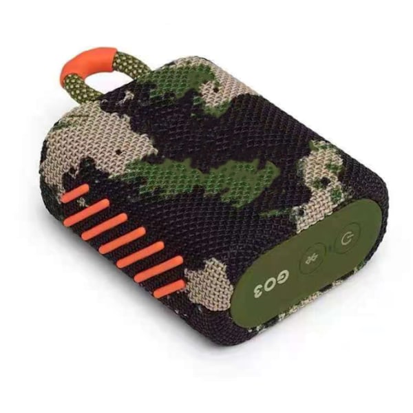Trådløs Bluetooth-højtaler, Mini Bærbar Vandtæt Udendørs Højtaler (Camouflage Grøn)