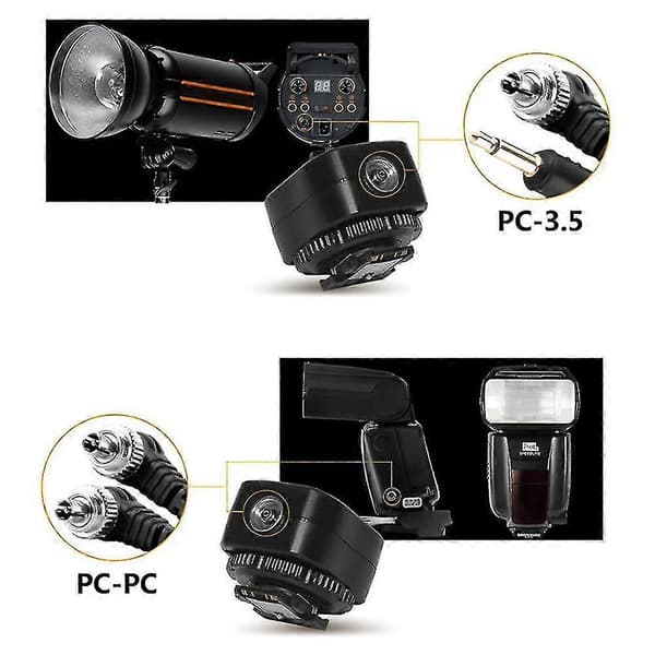 TF-334 blixtskoadapter kompatibel med Sony A7 A7S A7II A7R kamera blixt svart Black