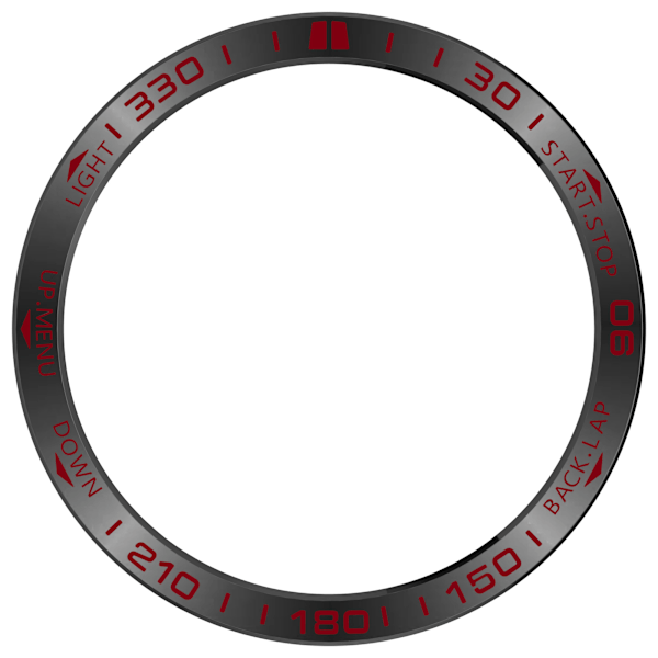 Garmin Tactix 8 51mm AMOLED Bezel - Black Red Racing Edition