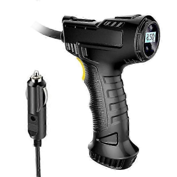 12V DC 120W Elektrisk Luftpumpe til Bildæk Bærbar Digital Inflator
