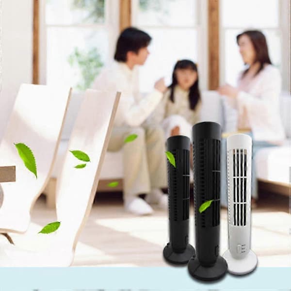 Elektrisk tårnventilator med kølende airconditionfunktion, sort