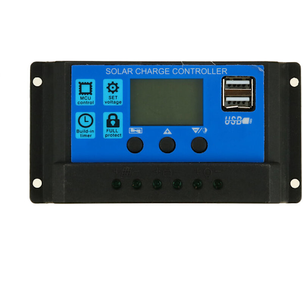 20W Solpanel Kit Batteriladdare 80A LCD Kontroller